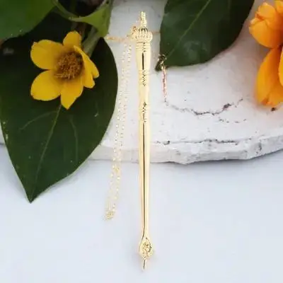 Pointer Metal Gold Bible Reading Tool Jewish Gift Scripture Page Marker with Chain for Adults Bible Study Accessory