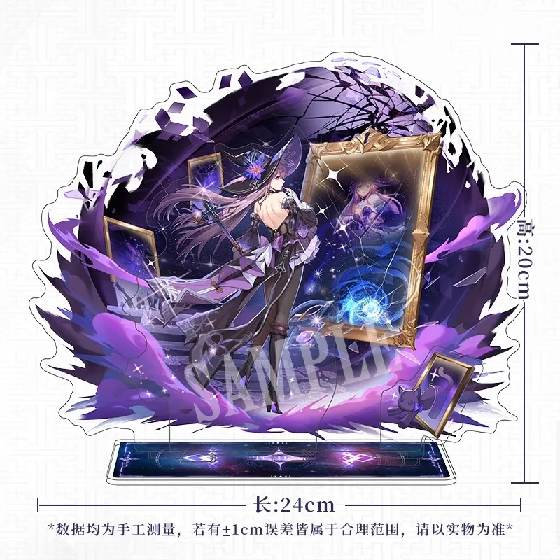 Jeu d'anime Honkai: Star Rail Cosplay The Herta, nouvelle plaque sur pied en acrylique Double face, ornement, cadeau Souvenir, 20x24cm