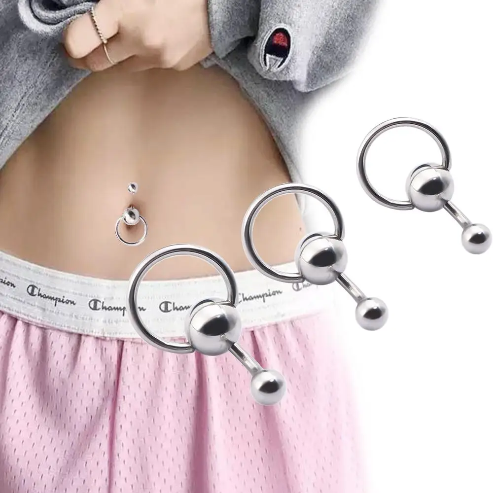 Punk For Women Surgical Steel Accessories 1 Pc Earrings Navel Piercing Belly Button Rings Jewelry Body Piercing