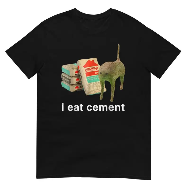 I Eat Cement Cursed Cat Shirt