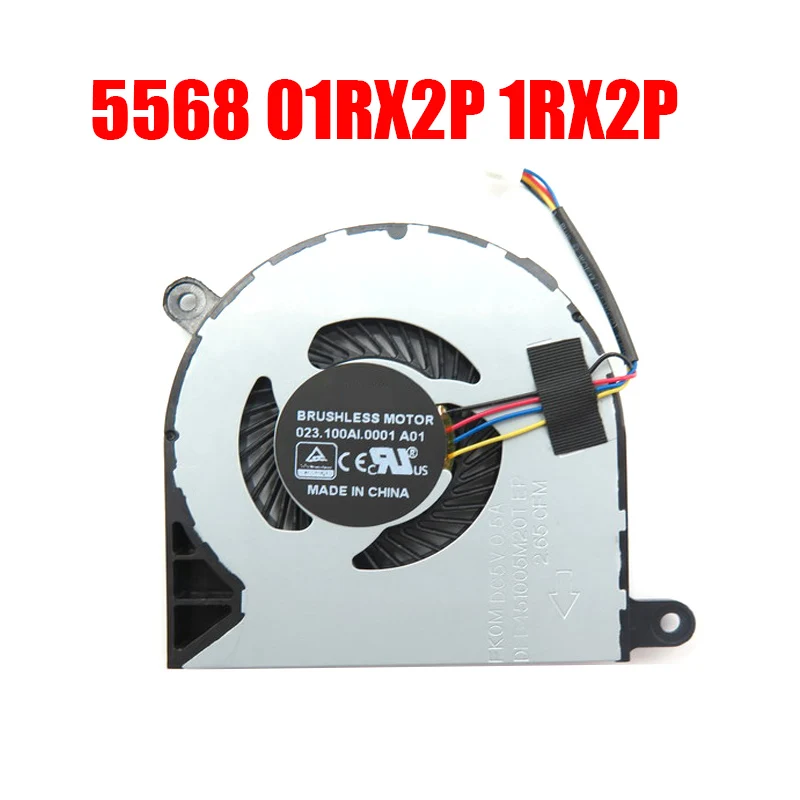 Laptop CPU Fan For DELL For Inspiron 5568 5578 DFB451005M20T FK0M 023.100AI.0001 A01 01RX2P 1RX2P DC5V 0.5A New