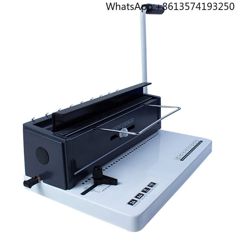 Round Hole 34 Hole Iron Ring Binding Machine Contract Tender Punching Binding Machine Ring Pressing Machine