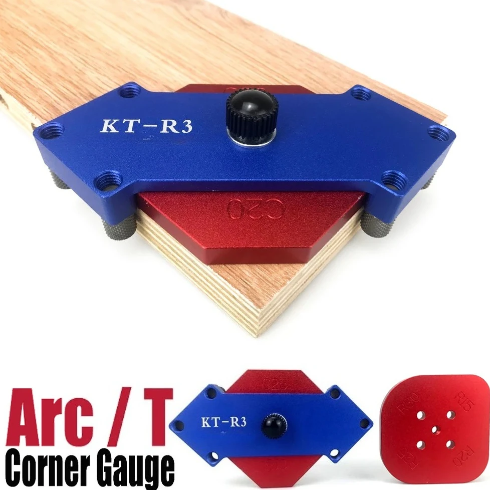 

Precision Radius Corner Jig, Aluminum Alloy Router Template for Rounded Edges & Woodworking DIY