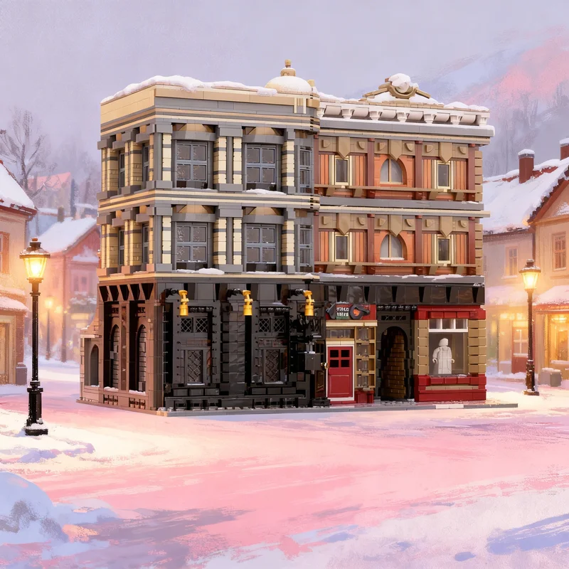 

7109pcs MOC Diagon Alley The Leaky Cauldron Potter Model Building Blocks Architecture Toy Christmas Gifts Brick Kids DIY