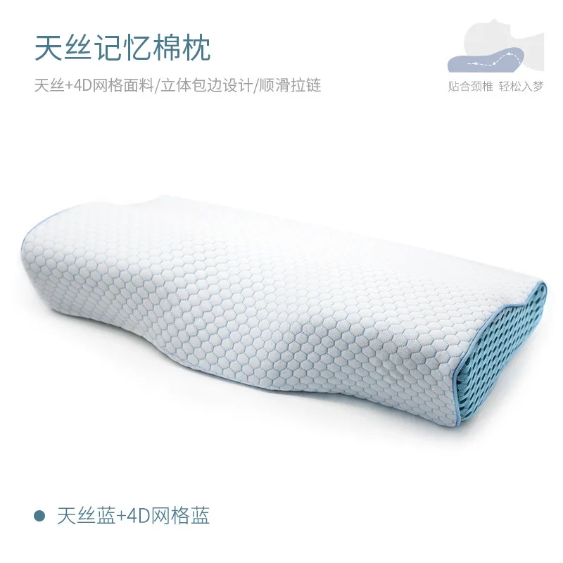 

Contour Memory Foam Cervical Pillow, Neck Pain Pillow, Ergonomic Orthopedic for Back Stomach Sleeper, Remedial Body Pillows