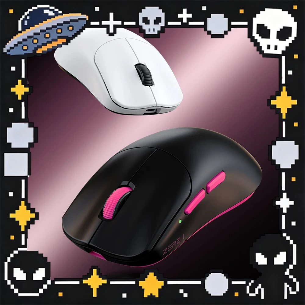 Technology ZERO 1 Wireless Mouse Three Mode Connection PAW331 Primary Sensor Game Mouse Double 8K Rate Of Return Light Weight