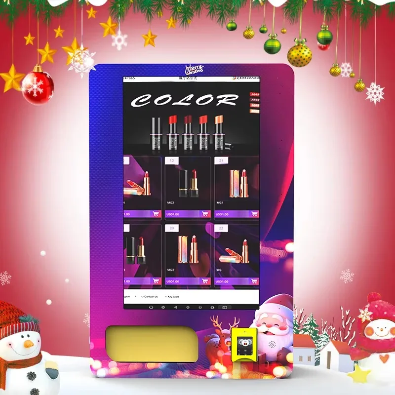 Wall-hung Automated Retail Kiosk 32 Inch Touchscreen Remote Control Vending Machine for Convenience Store Customized
