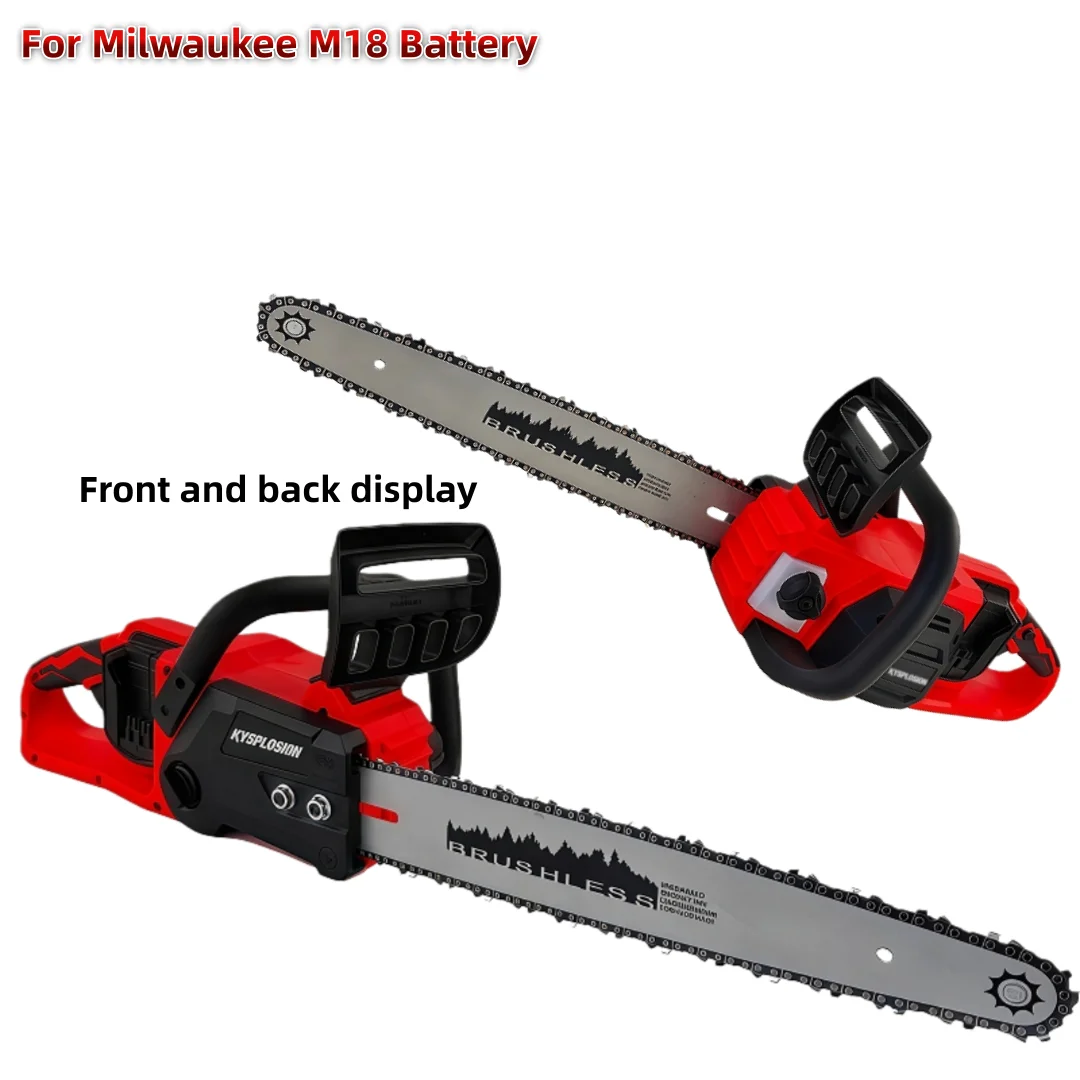 Brushless Cordless 16-Inch Chainsaw 36v (2 x 18V MAX) for Milwaukee M18 battery for Wood/Tree Cutting, Pruning power tool