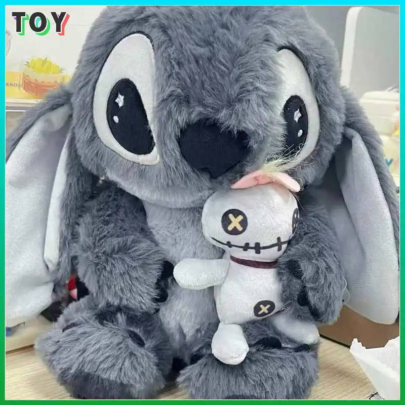 

Black Grey Stitch Plush Toy Doll Soft Hug Pillow Sofa Cushion Sleep Companion Comfort Doll Room Desktop Decoration Festival Gift