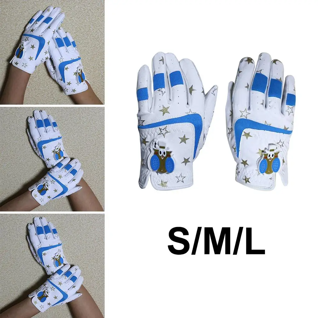 Kids Golf Gloves Premium Leather Breathable Professional Pick Size