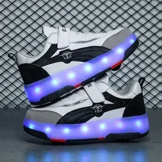 

Led Light Roller Skate Shoes Boys Girls Fahion Sport Sneakers Children Birthday Gift Skating Boots Kids Flash Footwear