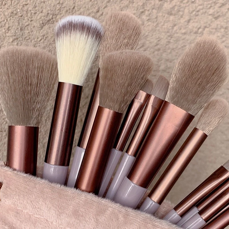 13Pcs Makeup Brushes Soft Set Face Eyes Brush Eyeshadow Foundation Brush Multifunctional Make Up Brush Beginner