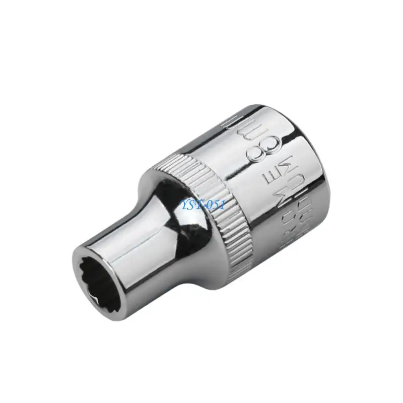 E15A 12 Point Short Socket Head 1/2inch Drive Bit Ratcheting Wrench Adapter Accessories