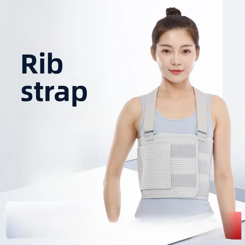 

Регулируемый реберный бандаж для восстановления переломов, дышащий пояс для поддержки груди с эластичными ремнями, удобный стабилизатор ребер