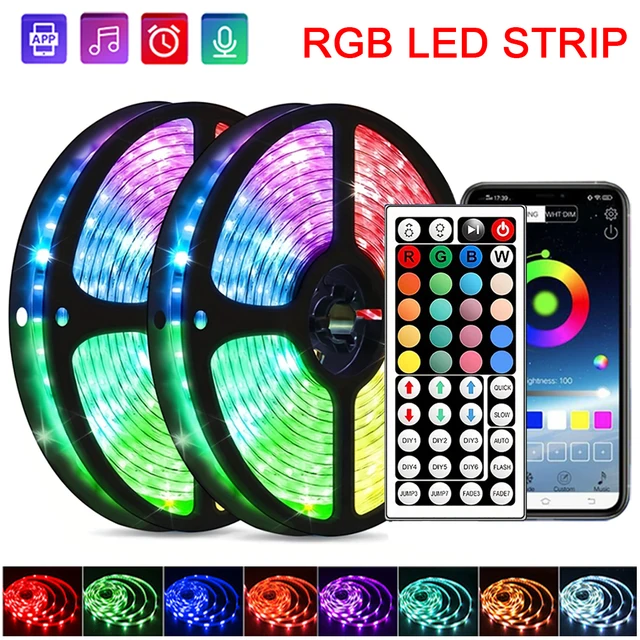Światła LED do pokoju Taśma LED RGB Zmieniająca kolor Taśma RGB Światła do dekoracji domu na imprezę Wstążka podświetlająca telewizor