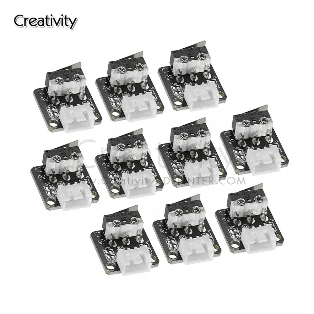 3D Printer Accessories X/Y/Z Axis End Stop Limit Switch 3Pin N/O N/C Easy to Use Micro Switch For CR10 Series Accesorios Ender-3