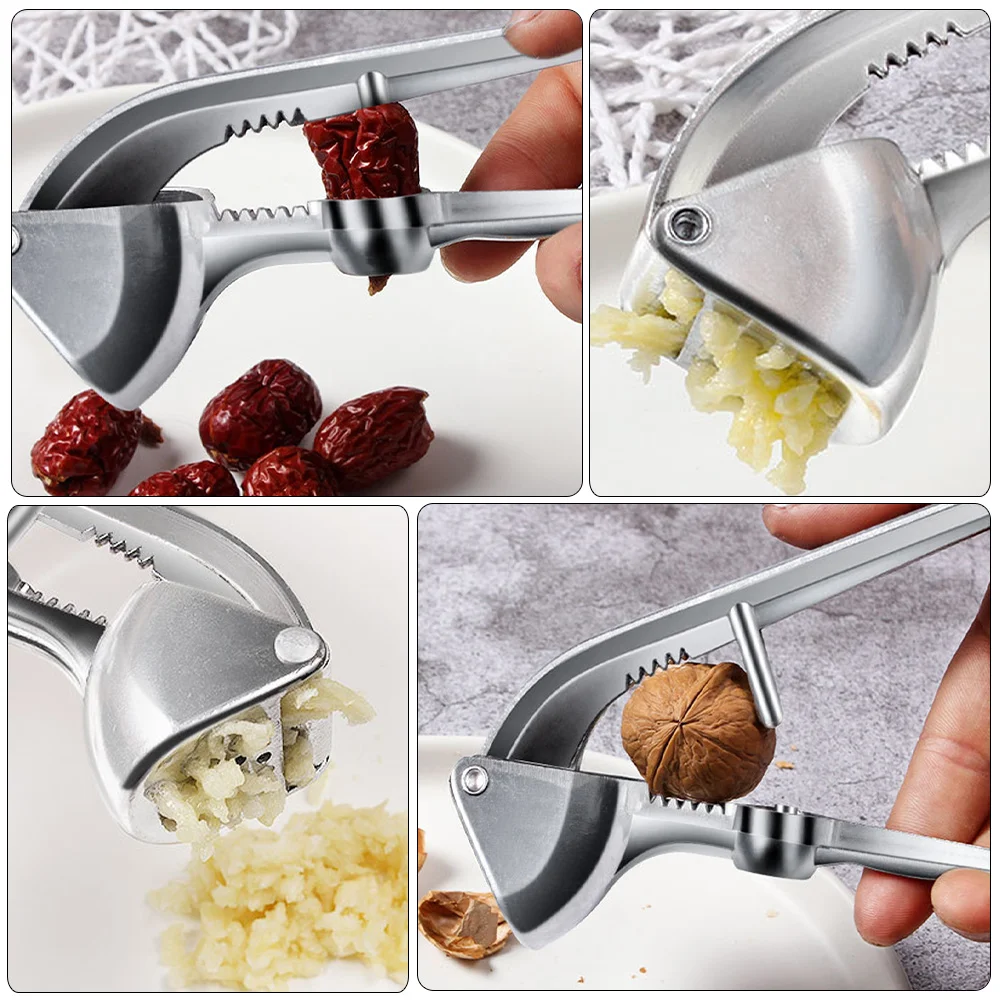 

Stainless Steel Garlic Press Baby Masher Aluminum Alloy Maker Multi-functional Manual
