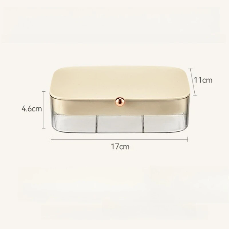 1pcs Jewelry Storage Box Multifunctional Household Dressing Table Jewelry Ring Multi-layer Storage Box