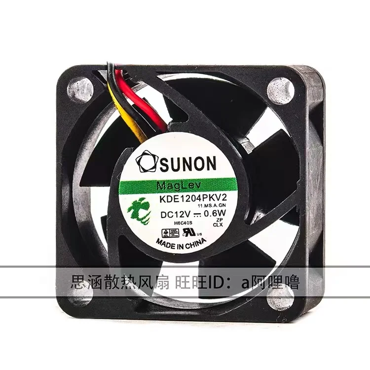 1pcs SUNON KDE1204PKV2 4020 12V 0.6W 4CM 40mmCPU server inverter computer cooler silent cooling fan