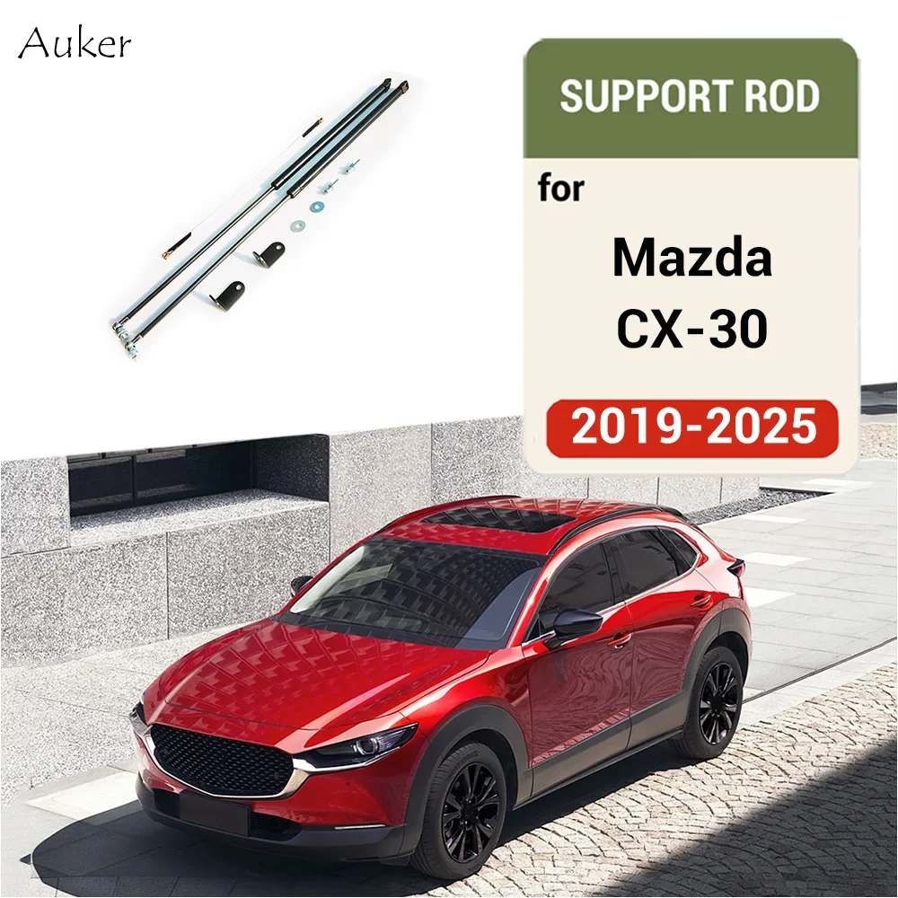 Dla Mazda CX-30 2019-2025 Car-styling Refit Bonnet Hood Gas Shock Lift Strut Bars Support Rod