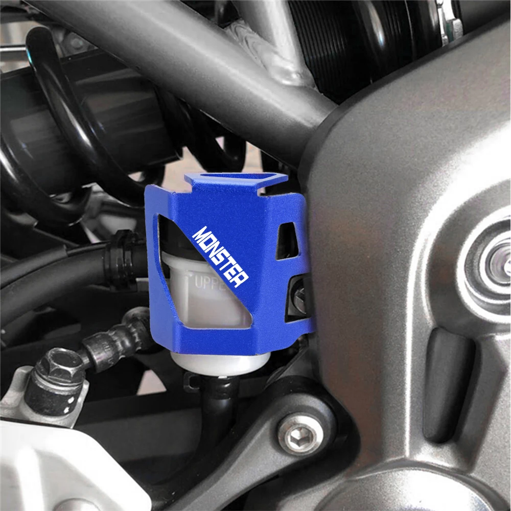 

For DUCATI MONSTER 600 620 695 696 795 796 821 937 1100 1200 Motorcycle CNC Rear Brake Fluid Reservoir Cover Guard Protector