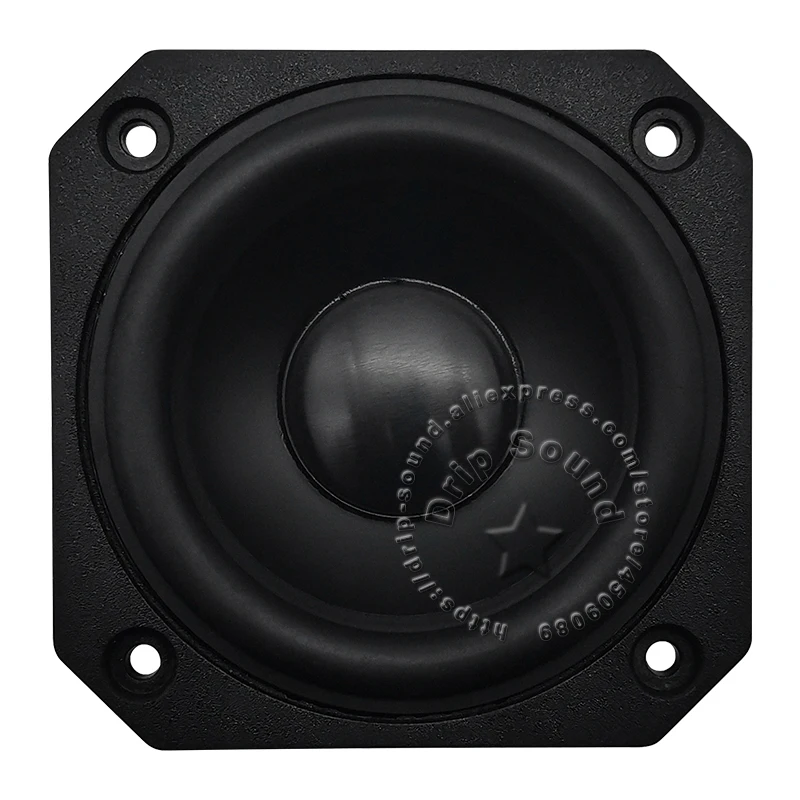 Haut-parleur audio stéréo à portée complète, bassin conique en aluminium anodisé, aimant néodyme, 3 pouces, 4 ohms, 8 ohms, 25W, Hi-Fi, 78mm