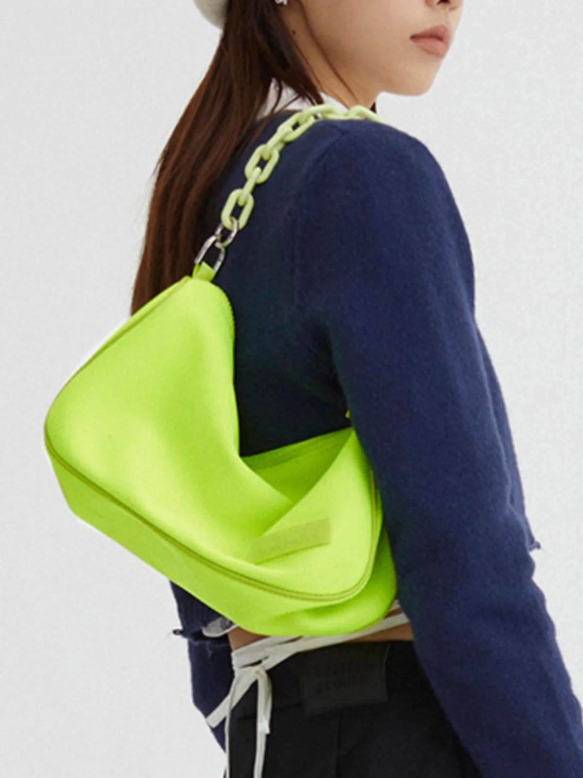 Bolso de hombro tipo bandolera mata a la moda para mujer, bolso de mano para axila, versátil, suave, de poliéster, inf...