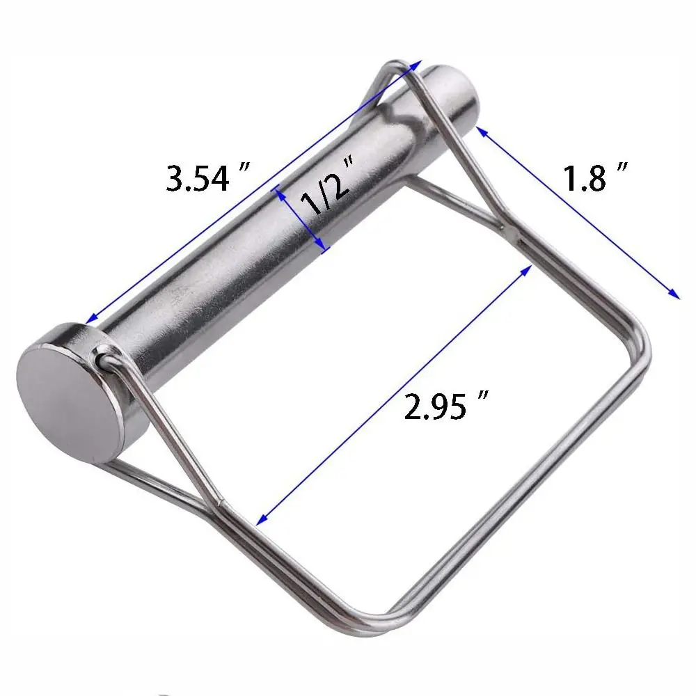 1st 1/2 "X 3-1/2" Schacht Vergrendeling Pin Heavy Duty Koolstofstaal 12X90Mm Veergesp Pin Vierkant Grote Draad Slot Pin Gazon, Tuin