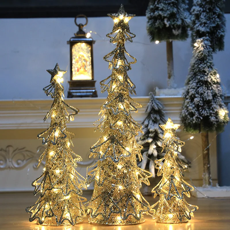 

New Wrought Iron Decoration Lights Christmas Tree Display Decoration Christmas Arbolitos De Navidad Enfeites De Natal Kerstboom