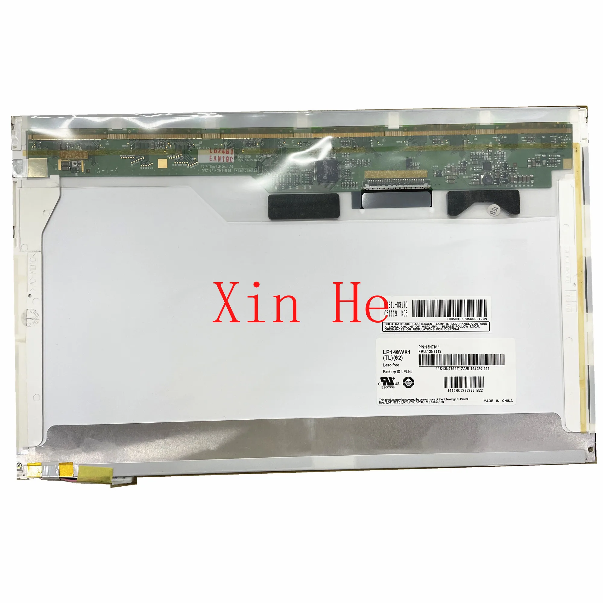 14.0'' LP140WX1-TL02 LP140WX1 TL02 CLAA140WA01 Laptop LCD Screen 1280*768 LVDS 30 PINS