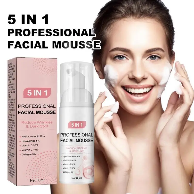 

Face Cleanser Foam Face Wash facial mousse Gentle Cleansing Skin Clean And Soothing Face Care Oil Control Beauty Health