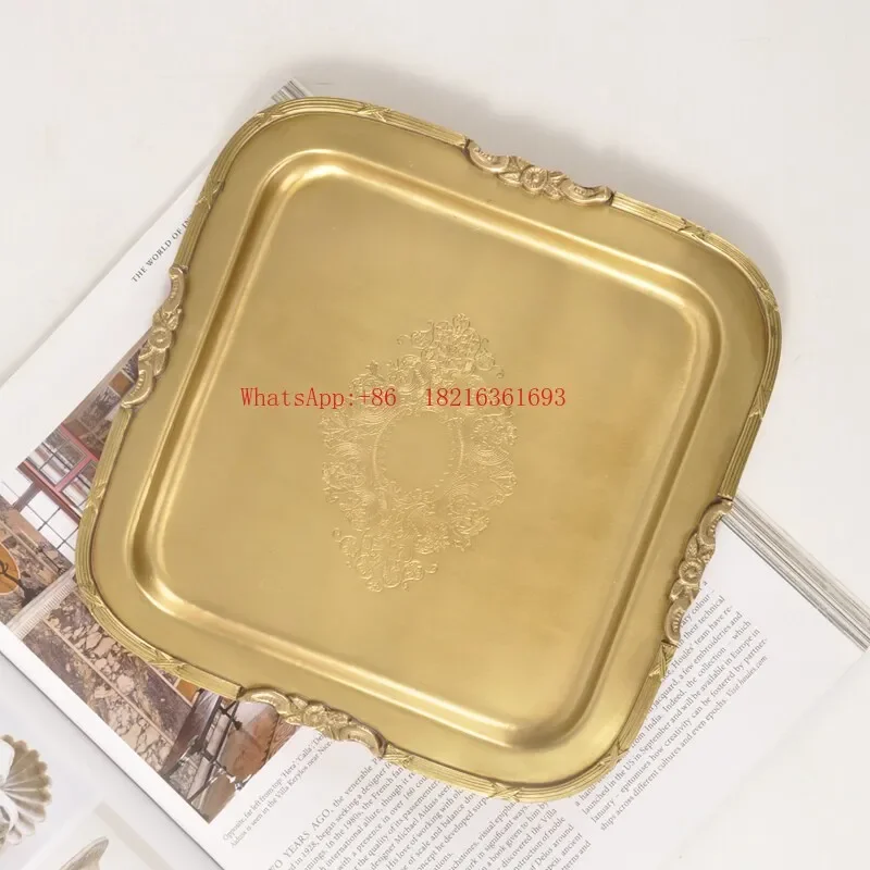 2006GOOD High End Square Storage Dry Fruit Tray, Nordic Classical Jewelry Tray Decoration