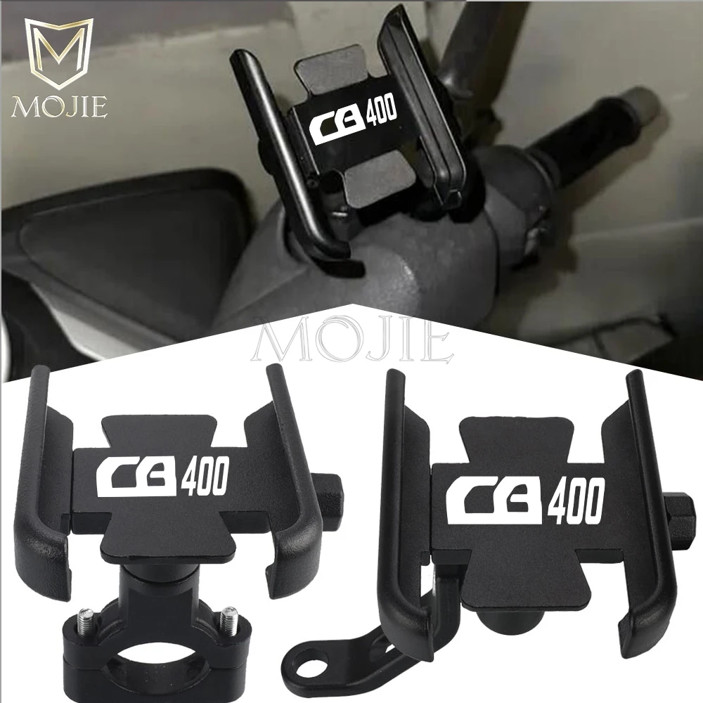 Universal Rearview Mirror Handle Phone Holder Cellphone Stand For Honda CB400 ABS CB400F CB400X CB400SF/SB CB 400 VTEC CB400SS