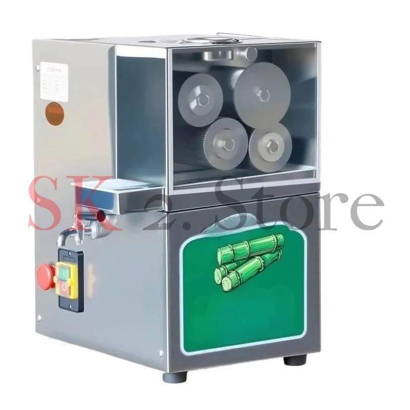 Desktop Commercial Sugarcane Machine Professional Sugar Cane Mill 220v Electric 750W Sugarcane Extractor Street Drink Equipment