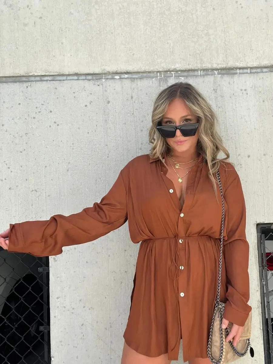 

Pure Color Long Sve irt Overalls Women's Jumpsuit Casual Sport Suit Chinese Manufacturer 2023 Autumn Collection