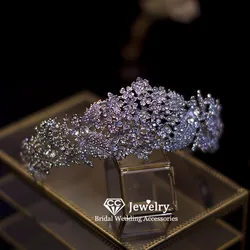 CC Hair Crowns Women Accessories Wedding Events Bridal Dress Engagement Headpiece 100% Handmade Luxury Crown Jewelry Charm AN490