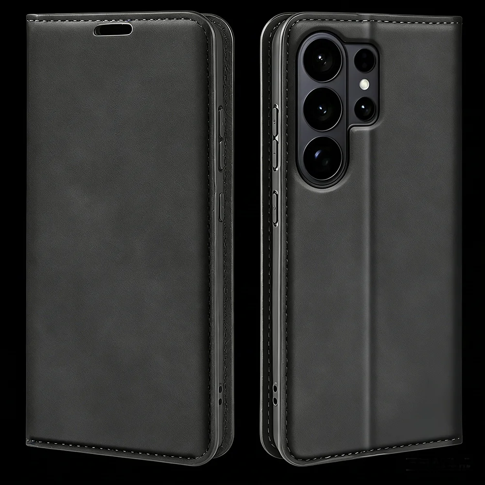 

Magnetic Leather Flip Case For Samsung Galaxy S26 Ultra S25 Plus S24 S23 S22 S21 S20 FE Note20 Ultra Phone Case Cover Wallet Bag