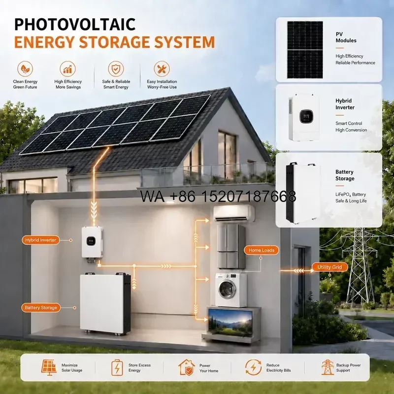 Wmwmnu for Wmwmnu Home Solar Energy Storage System with LiFePO4 Battery Inverter CAN Communication High Efficiency for