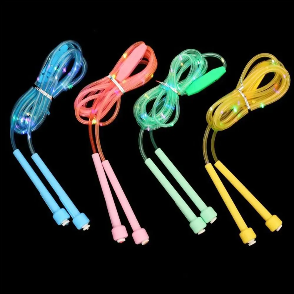 Fun Fitness LED Jump Ropes Coordination Luminous Light Up Jump Ropes Colorful Counting Glowing Skipping Rope Physical Exercise