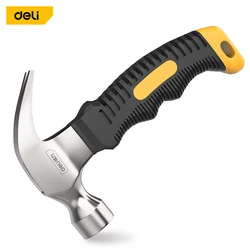 Deli 160mm Multifunctional Mini Claw Hammer TBR Plastic Handle Lightweight Portable Woodworking Window Breaker Hand Tool