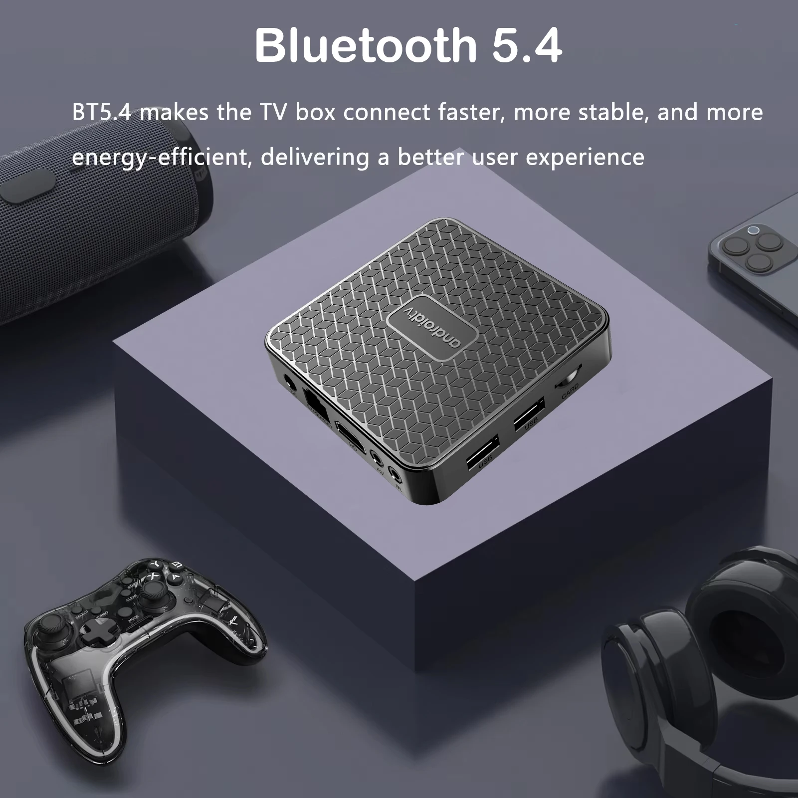 YOZHIXU T8S صندوق التلفزيون الذكي Google Assistant Set Top Box RK3518 Bluetooth 5.4 Wifi6 8K Video Netflix 8GB 128GB مشغل الوسائط سريع