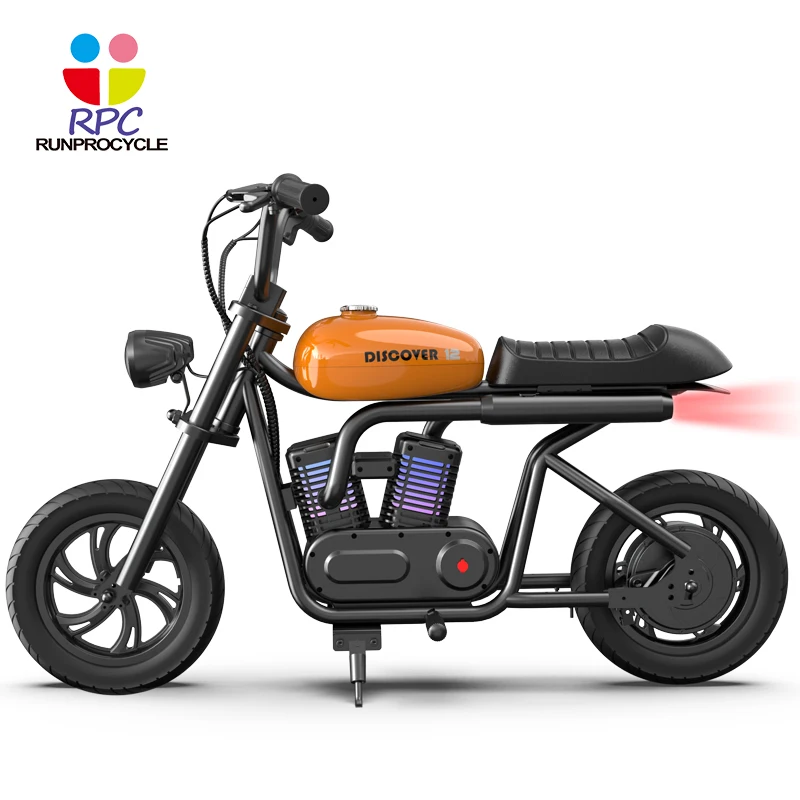 Premium 24V Electric 2-Wheeler with Bluetooth Speaker, High Torque 160W Moto, 12 Inch Air Tires,  Steel Machine