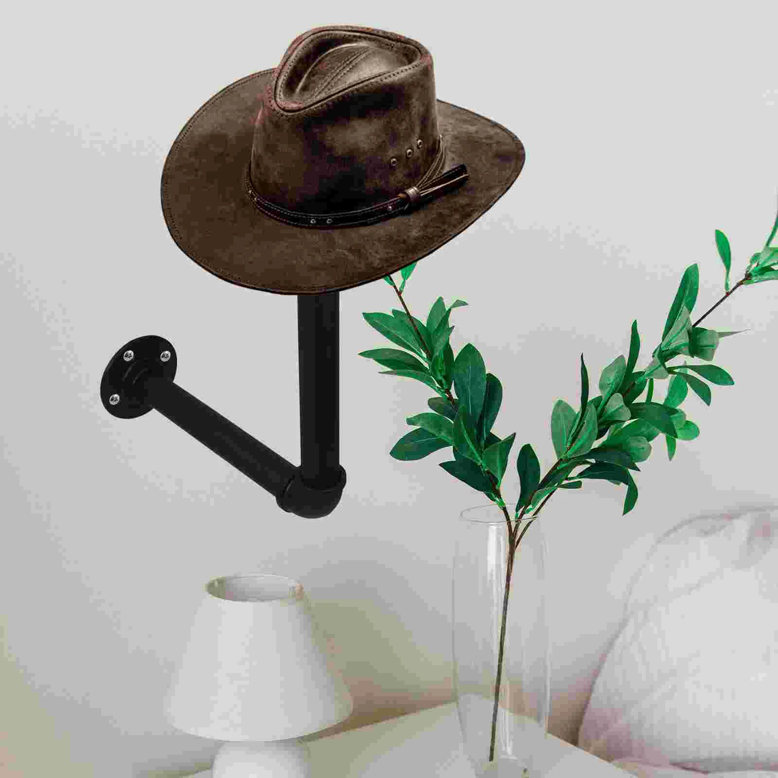 Wall Mounted Hat Rack Baseball Hats Cap Stand Helmat Holder on Wood Stands for Display Hangers Closet Cowboy