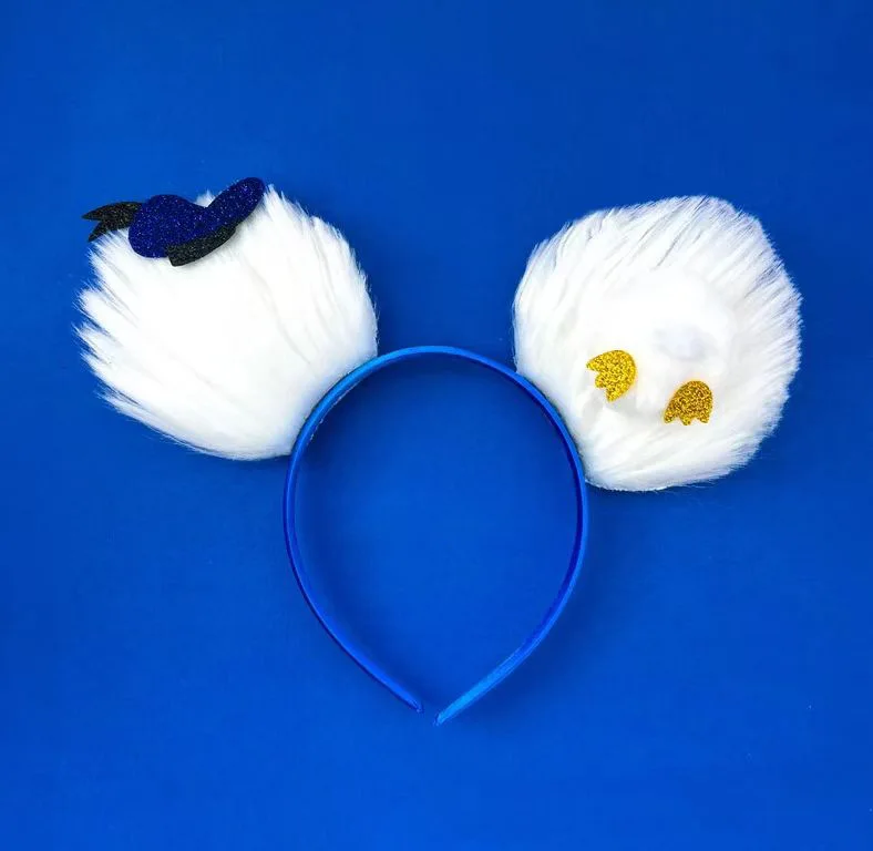 Klassisches Mickey-Maus-Ohren-Stirnband, Donald Duck Haariges Stirnband, Freizeitpark-Party-Stirnband-Dekoration – Detail 7
