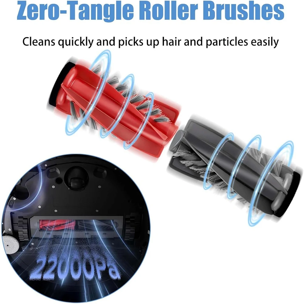 ABVI-35 шт. Набор для ухода за вакуумом для Roborock Saros 10/S9 Maxv Ultra/G30: основные боковые щетки, фильтры, подушечки для швабры, мешок для пыли