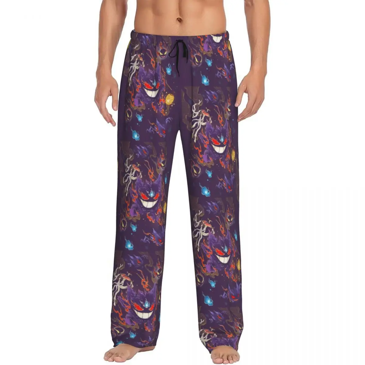 calcas-de-pijama-personalizadas-para-homens-com-estampa-de-gengar-pokemon-adoraveis-calcas-de-anime-para-dormir-com-bolsos