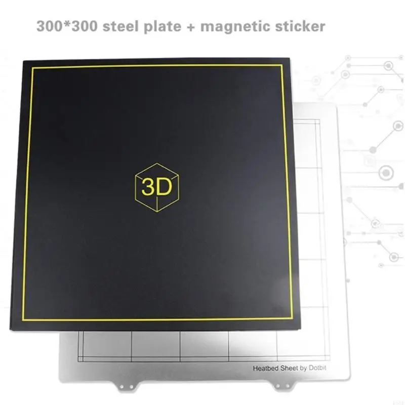 

R58f Hot Bed Платформа стальная пластина комплект теплостойкий матовая текстура магнитная крышка стикера для CR-10 3D-принтер мм