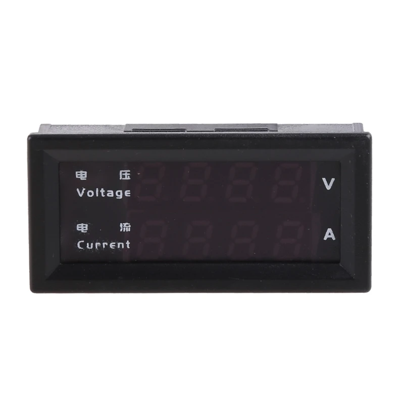 Digital Amp Voltmeter Ammeter Meter Dual LED Amperage Current Meter Tester Panel for DC 100V 200V 10A 4 Dig