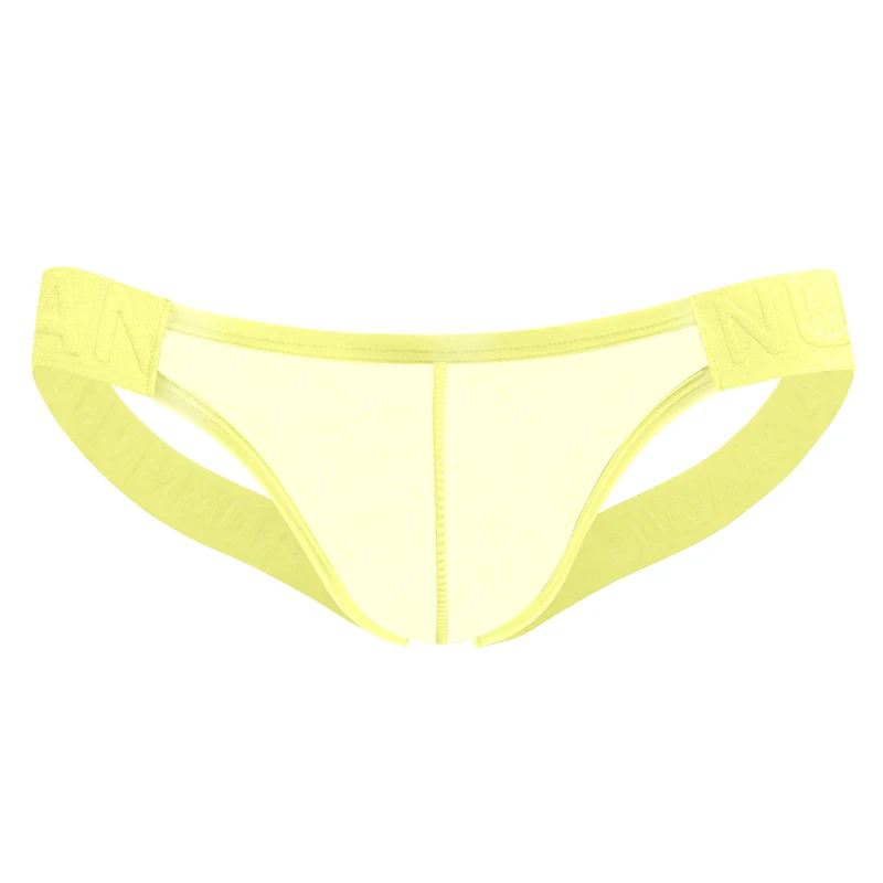 

Sexy Muscular Men's Thong Solid Color Comfortable Passionate Fitness Underwear Show Buttocks Personality Transparent Men T-Back