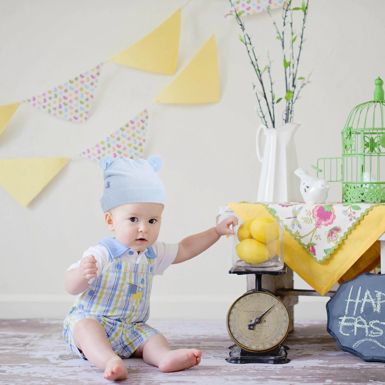 

Cotton Hat Ear Design Warm For Newborn Infants Winter Autumn Spring Wear Unisex Baby Hats Newborn Caps Baby Accessories